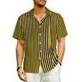 thumbnail image 1 of Vertical Striped Casual Shirt Blue And White Elegant Hawaiian Shirts Man Short-Sleeve Beac, 1 of 5
