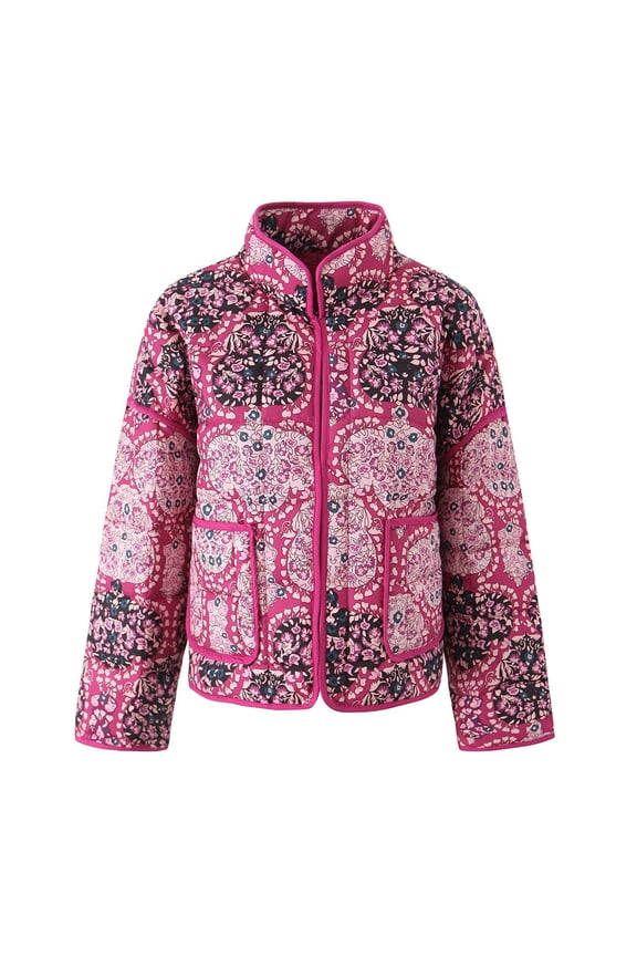 Vertical Striped Color Block Jacket For Women Stylish Warm Winter Outerwear Coat winter coats for women