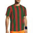 thumbnail image 1 of Vertical Striped T Shirt Men Black White Lines Gym T-Shirts Comfortable Beach Trendy Coo, 1 of 5