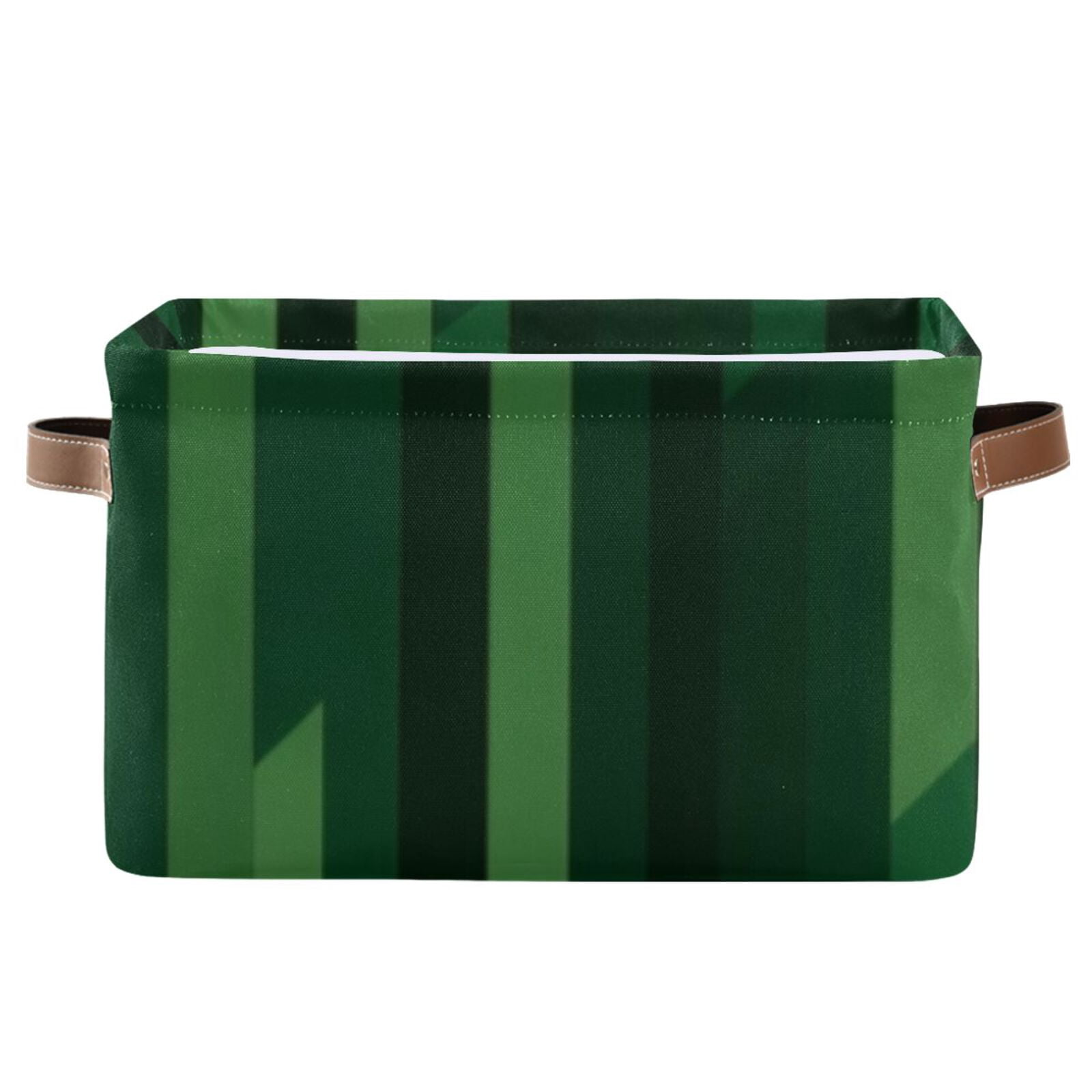 Vertical Stripes St. Patrick's Day Storage Bins Baskets With Handles Storage Box Clothes Organizer Organization Toys