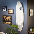 thumbnail image 1 of Maui Surfboard Wall Mounted Acrylic Display Rack, Vertical Surf Storage, Holds 50 lbs, 1 of 5