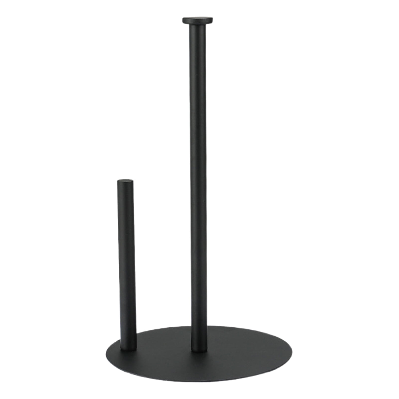 Vertical Tissue Holder Paper Towel Stand with Anti-Slip Weighted Base Kitchen Countertop Freestanding Paper Towel Rack,Black