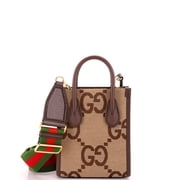Vertical Tote Jumbo GG Canvas Mini By Rebag