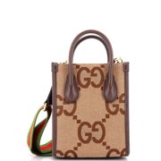 Vertical Tote Jumbo GG Canvas Mini By Rebag