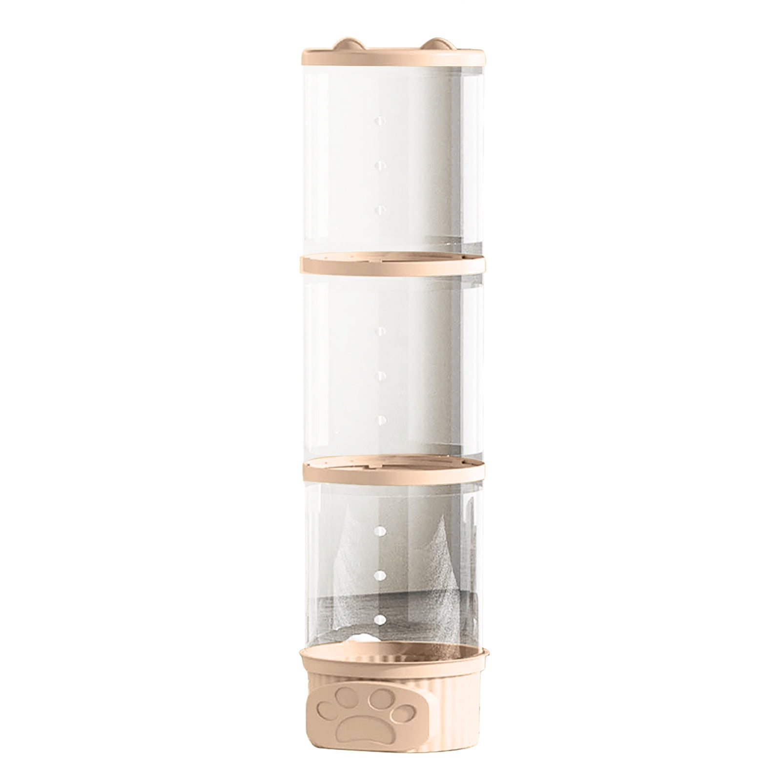 Tour De Rangement Rotative Transparente Pour Jouets - Tube Vertical Avec Fermeture Éclair, Roues 360° - 115/145/175 Cm