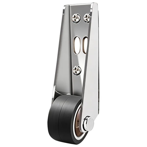 Vertical Track Roller Wheel,Gate Caster Wheels Replacement,Heavy Duty Sliding Door Bottom Guide Roller,Quiet Soft Rubber Caster for Barn Sliding Door,Cabinet, Gate and Drawer,0.98x3.11 inch(Black)