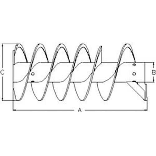 Vertical Unloading Auger Double Flighting fits John Deere 9470 9560 AH146840