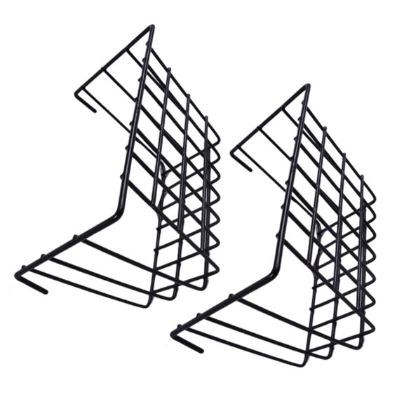 Vertical Wall Mounted Organizers Shelf Space Saving Iron Basket Kitchen Seasonings Rack For Ventilated Dry Storage Items