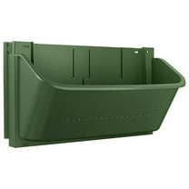 Vertical Wall Mounted Planter Pot Hanging Flowerpot Window Box With Hole For Garden Patio Yard (Green)