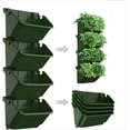thumbnail image 1 of Vertical Wall Planter, 4 Packs Self Watering Wall Planters for Indoor Plants VerticalLiving Wall Planter Outdoor Decor Green Wall for Home Office, 12.9''x5.5'' x26.7'', 1 of 8