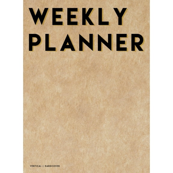 Vertical Weekly Planner 2020-2021: 18 Month Hardcover Weekly, Monthly & Yearly Planner 2020 2021 8.25" x 10.75" July 2020 - December 2021 2 Pages per Week 1 Column per Day Hourly Increments (Hardcover