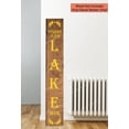 thumbnail image 1 of Vertical Welcome To Our Lake House Laurel Art - Vinyl Art Decal - Decal Sticker for Tall Wood Sign - Porch Sitter Decor Sign Art - DIY Front Door Decor, 6 ft Yellow, 1 of 4