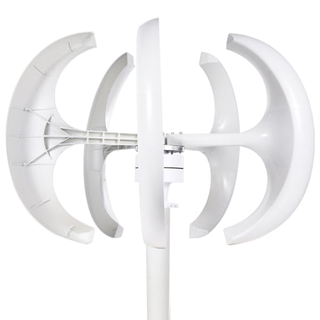 Vertical Wind Turbine, 400W 24V5 Leaves Wind Turbine Generator Kit, Silent Efficient Wind Generators For Home Street, Harnessing 360-Degree Wind Direction For Home Street