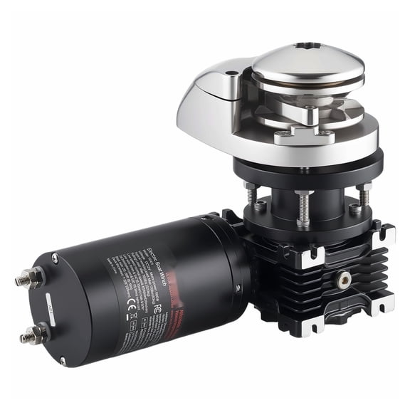 Vertical Windlass 12V 1100W, 316 Stainless Steel Anchor Winch for Boats, 1/4" Chain & 9/16-5/8" Rope, 700 lbs Max Pull, Free-Fall System, 20-36 ft Vessels