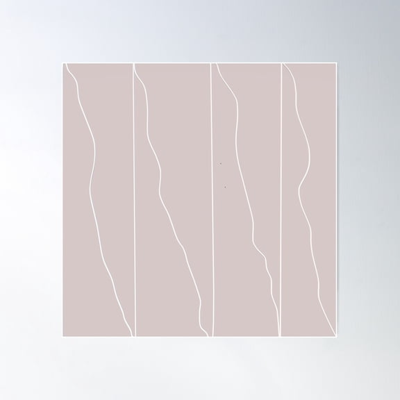 Vertical Zigzag Pattern Poster Wall Art, Modern Wall Decor For Living Room Bedroom, 16x16 UNFRAMED
