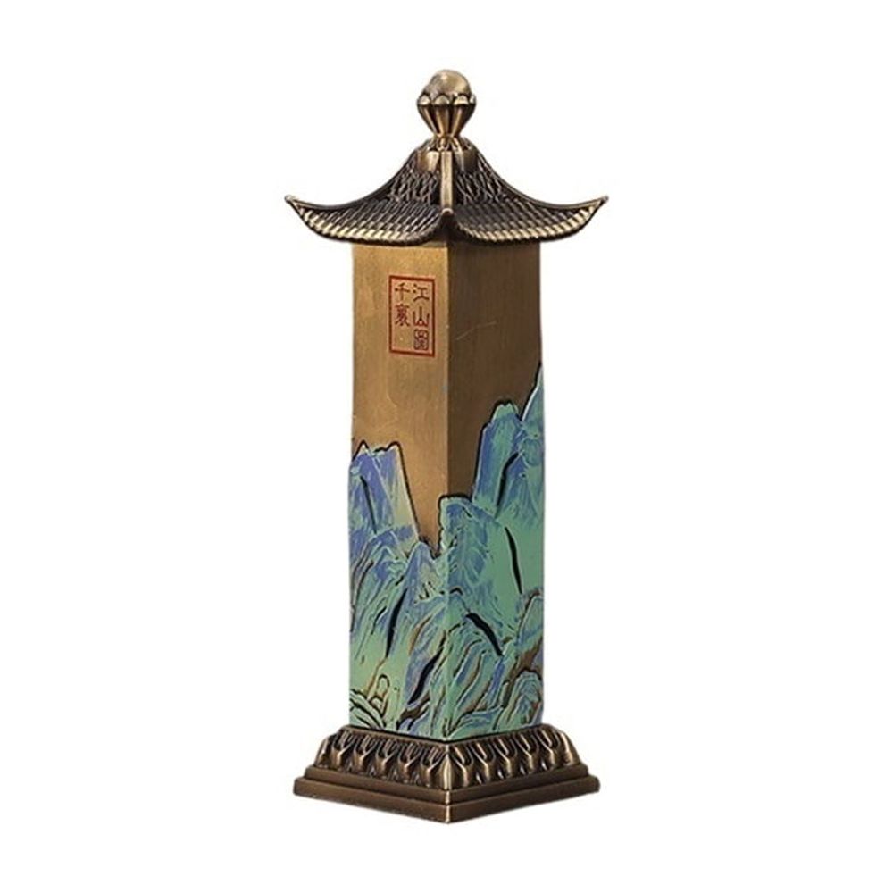Vertical Zinc-copper Alloy Incense Burner Retro Creative Incense Holder Decorative Ornament