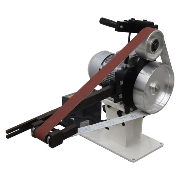 Vertical and Horizontal Frequency Conversion Industrial Grade Belt Machine With 3 Grinding Wheels
