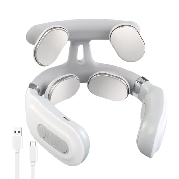 Verticlear Pro Neck Device, Neck Massager with Heat, 6 Modes 16 Levels for Relaxation, Portable, Lightweight for Home Use
