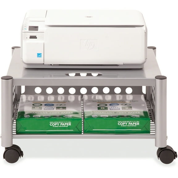 Vertiflex Underdesk Machine Stand, One-shelf, 21.5w X 17.88d X 11.5h, Matte Gray