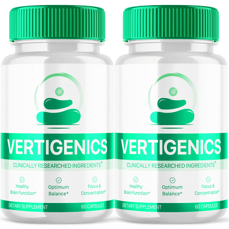 Vertigenics Advanced Brain Focus Support Optimum Balance Supplement Verti Genics 120 Capsules