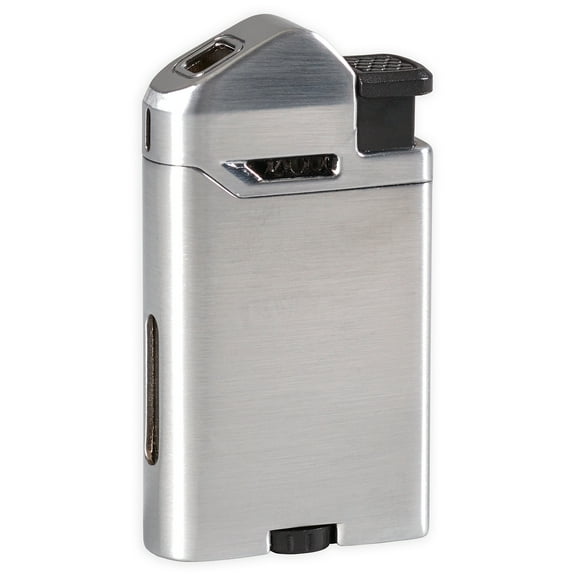 Vertigo Attach? 2 Soft Flame Pipe Lighter (Brushed Chrome)