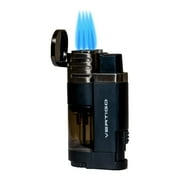 Vertigo Booster Quad Torch Lighter - Gunmetal & Charcoal