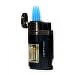 Vertigo Booster Quad Torch Lighter - Gunmetal & Clear