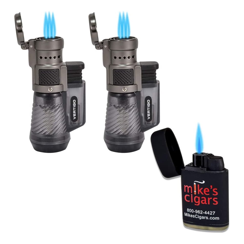 Vertigo Cyclone Lighter - 2 Pack Set with Free Lighter