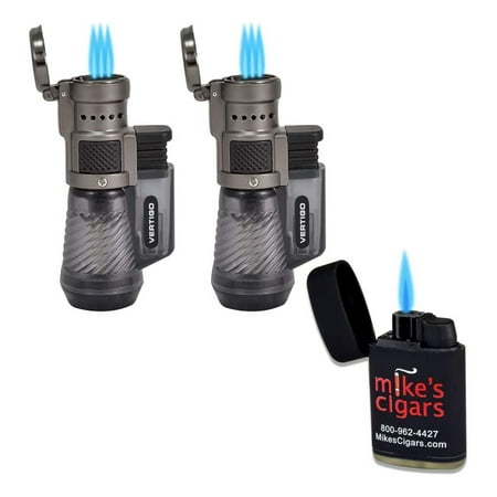 Vertigo Cyclone Lighter - 2 Pack Set with Free Lighter