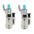 thumbnail image 1 of Vertigo Cyclone Triple Torch Lighter - Clear - 2 Pack, 1 of 8
