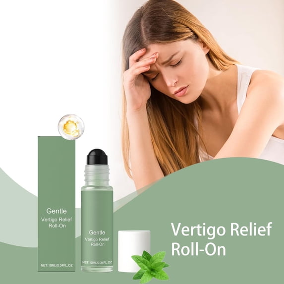 Anti-Dizzy Roll-On, Natural Ingredients for Vertigo Relief, Portable Roller for Travel & Daily Use, Fast-Acting
