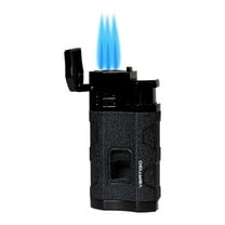 Vertigo Envoy Triple Torch Lighter - Black
