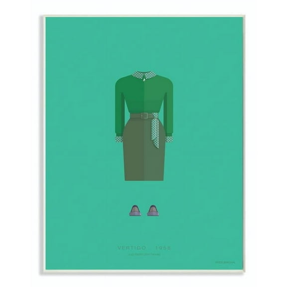 Stupell Industries Vertigo Famous People Characters Fashion Design Wall Plaque by Fred Birchal