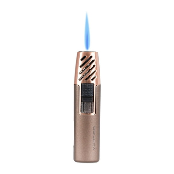 Vertigo Gnome Single Flame Lighter (Metallic Brown with Copper)