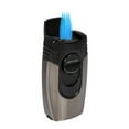 thumbnail image 1 of Vertigo Goliath (Big Buddha) Quad Torch Lighter with Punch Cutter - Gunmetal, 1 of 4