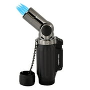 Vertigo Intimidator Quad Torch Lighter - Black & Gunmetal