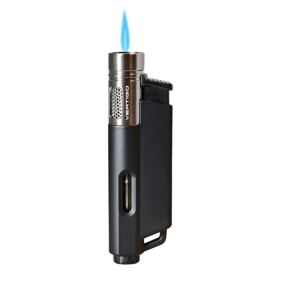 Vertigo Rave Single Torch Lighter - Black