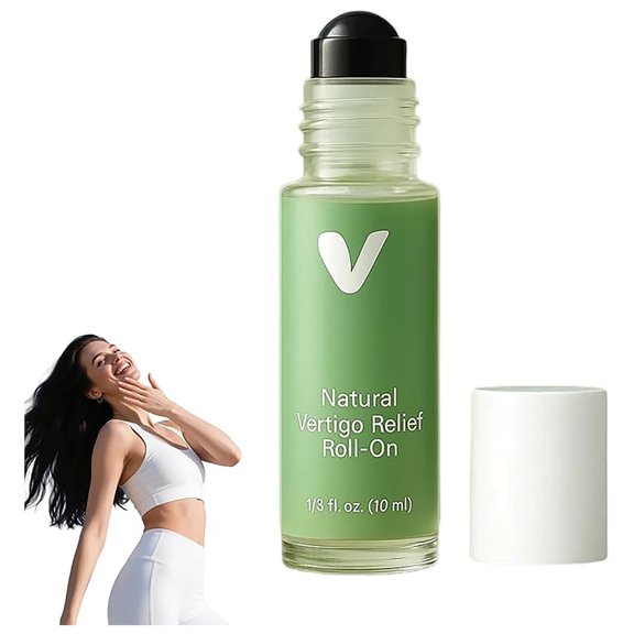 Vertigo Relief Roll-On Anti-Dizziness Roll-On Essential Oils, Soothing Oils, Quickly Relieve Dizziness, Safe Ingredients, Useful, for Men, Women, Young and Old