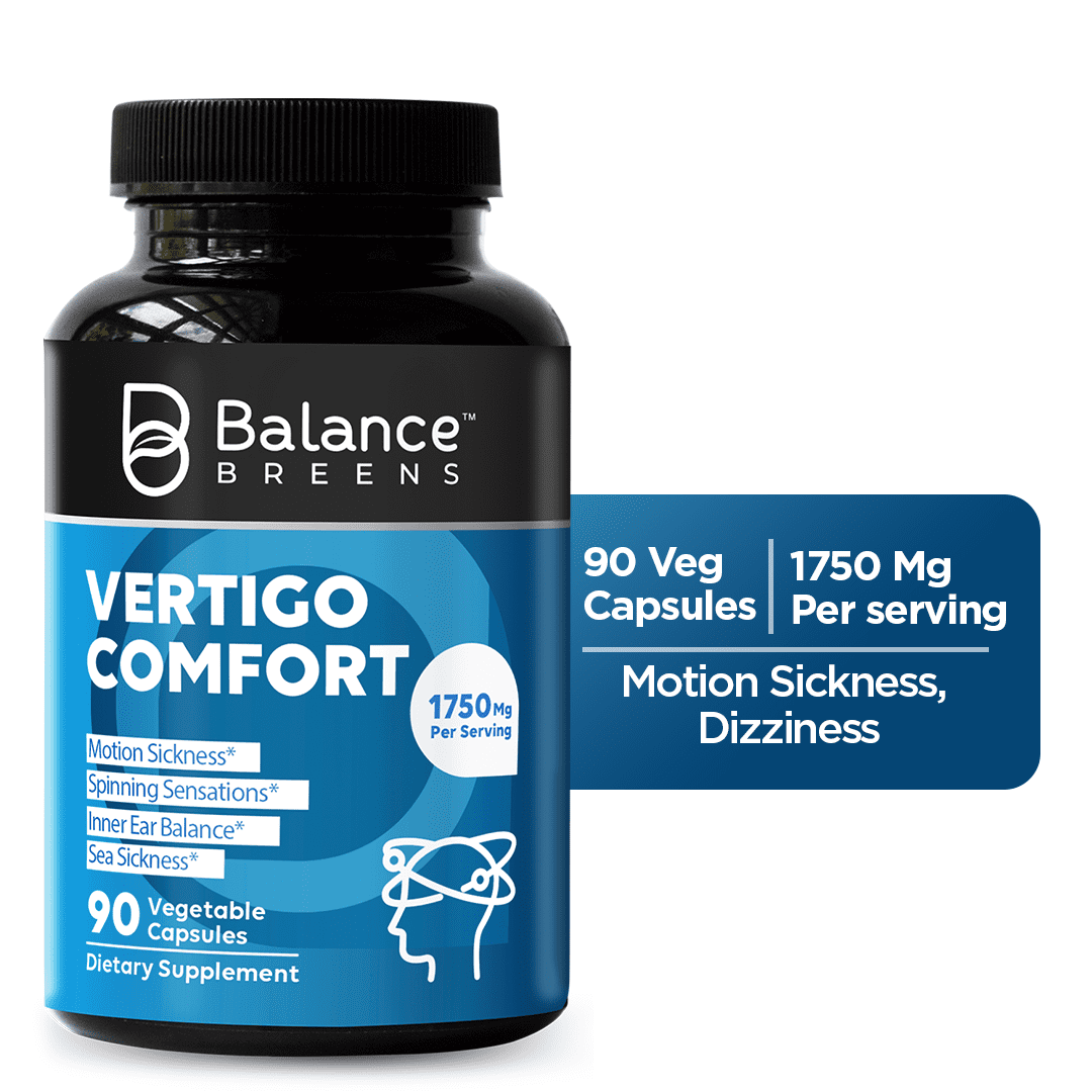 Vertigo Relief Supplement 1750 Mg Motion Sickness, Dizziness, Tinnitus, Migraine Inner Ear