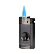 Vertigo Saber Double Torch Lighter with V Cutter – Gunmetal