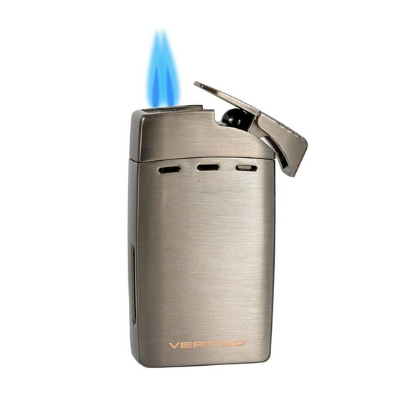 Vertigo Sickle Double Flame Lighter (Gunmetal)