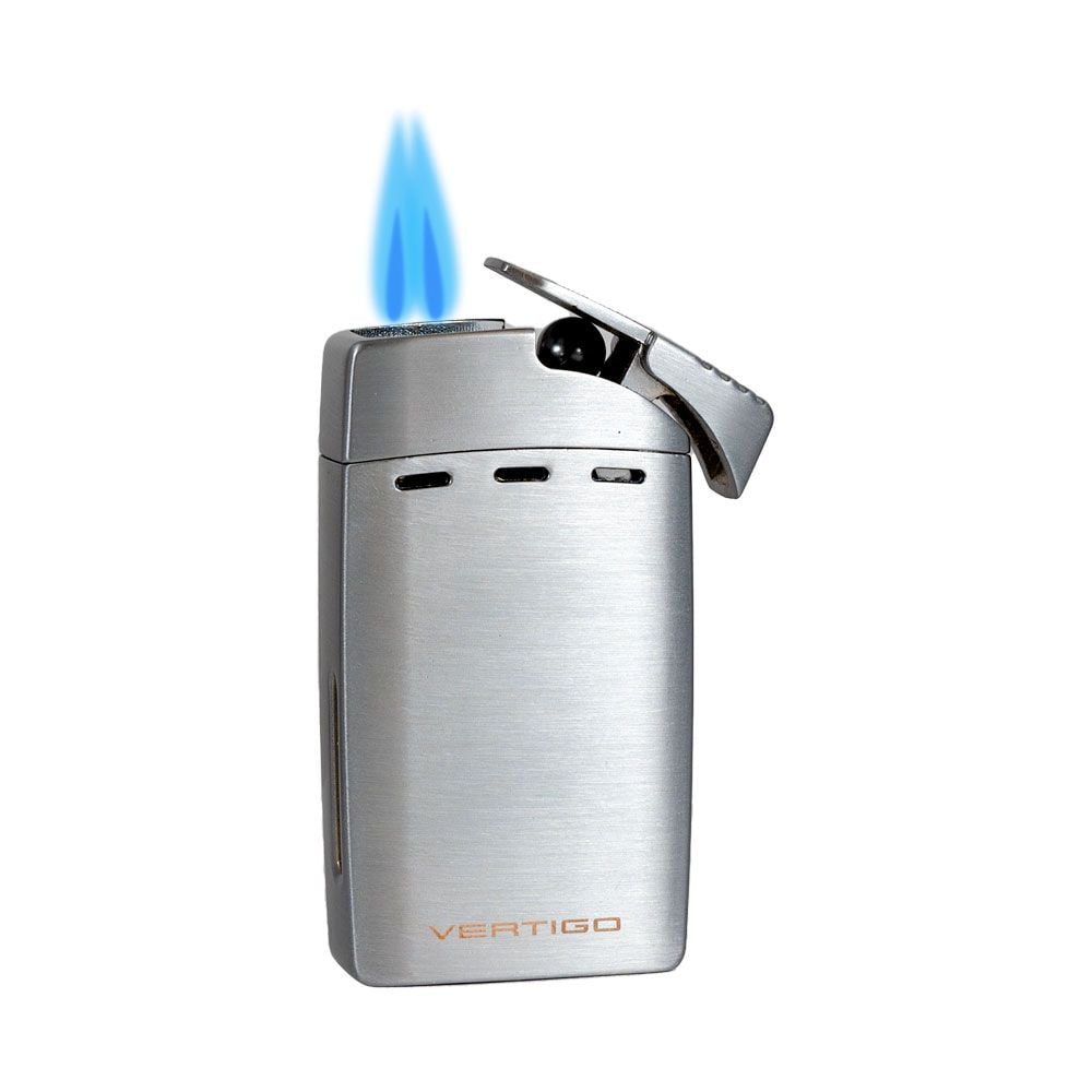 Vertigo Sickle Double Flame Lighter (Silver)