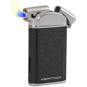 Vertigo by Lotus Crosby Single Soft Flame Pipe Lighter with Tamper Black 8266