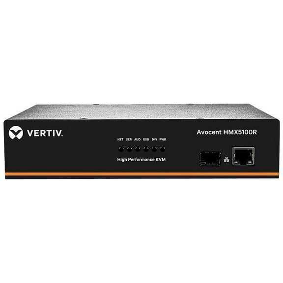 Vertiv Avocent HMX 5000 | High Performance KVM Extender | KVM Receiver | Single Receiver | DVI-D Audio SFP (HMX5100R-001)