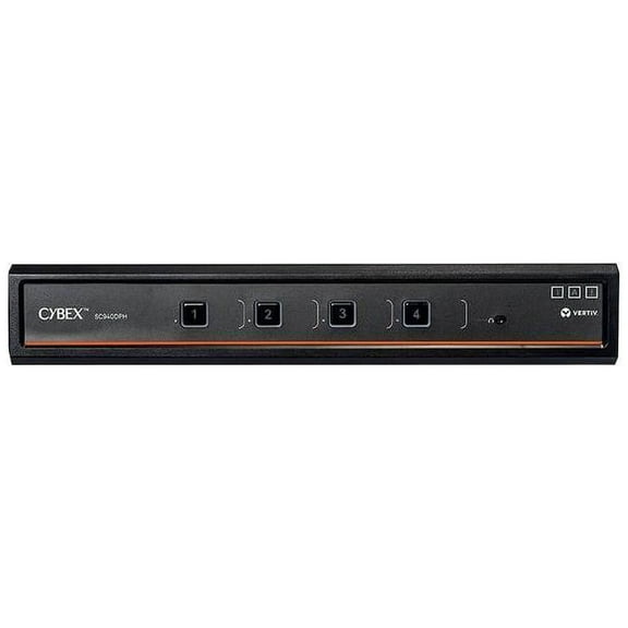 Vertiv Cybex SC900 Secure KVM | Dual Head | 4 Port Universal DisplayPort | USB-C | NIAP version 4.0 Certified