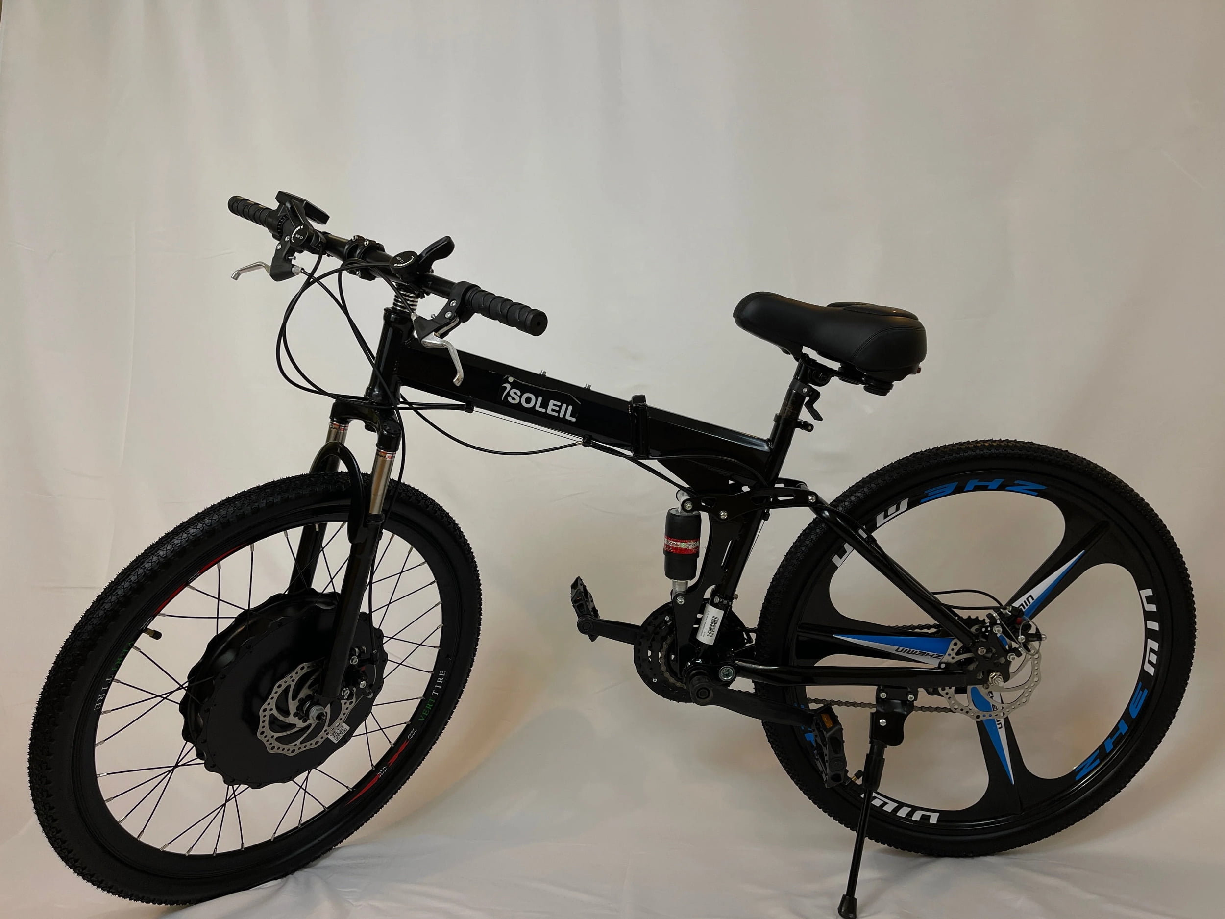 Verttire EBike Bundle w/ Folding 21 Speed Mountain Bike + Verttire E