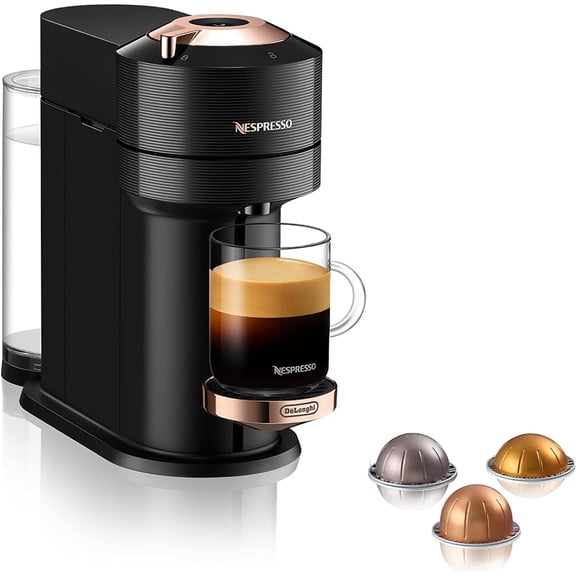 Vertuo Next Coffee and Espresso Machine by , Black with Rose Gold