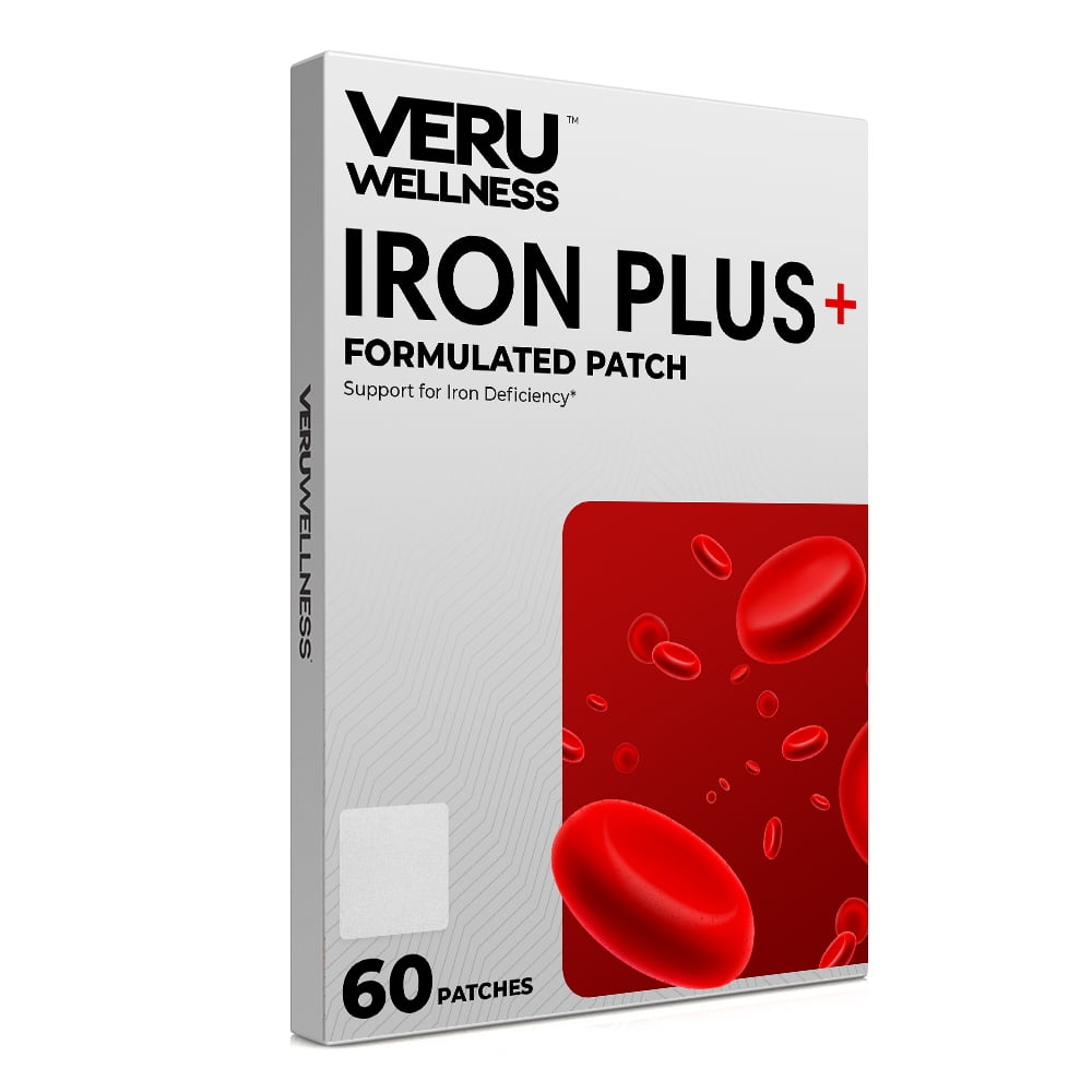 Veru Wellness Iron Plus Daily Patch Iron Deficiency Support Blood