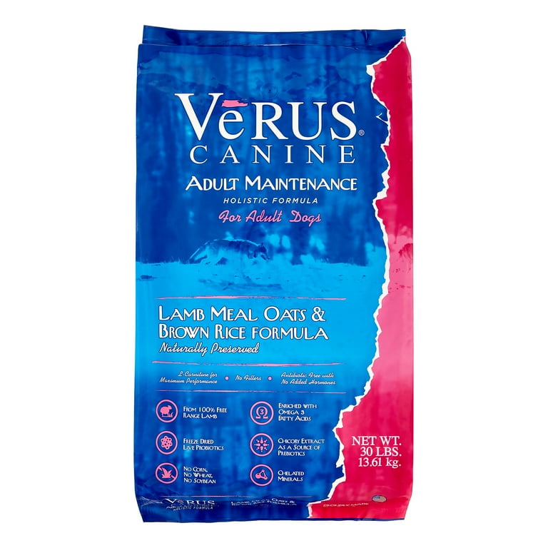 Verus Adult Maintenance Lamb Meal Oats Brown Rice Recipe Dry