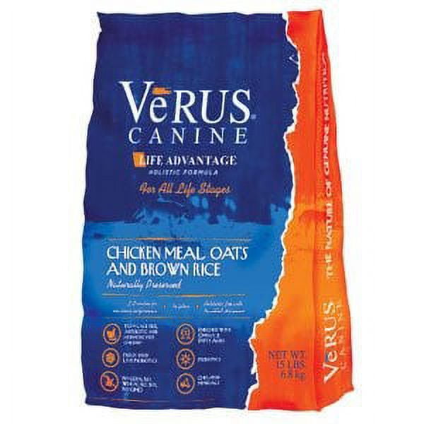 Verus Life Advantage Chicken Oats Recipe Dry Dog Food 30 lb